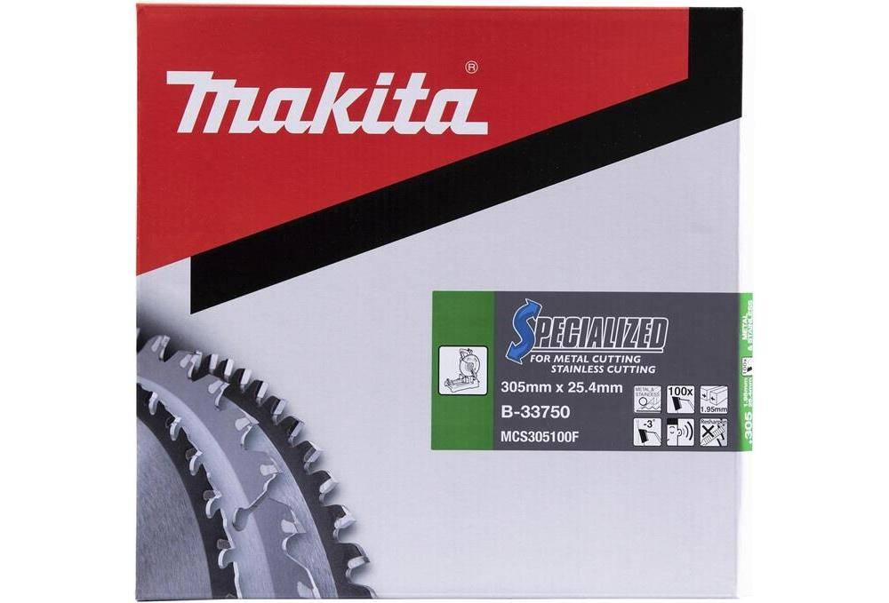 makita Kreissgeblatt B-33750 SPECIALIZED D.305mm Bohrung 1Zoll, 100