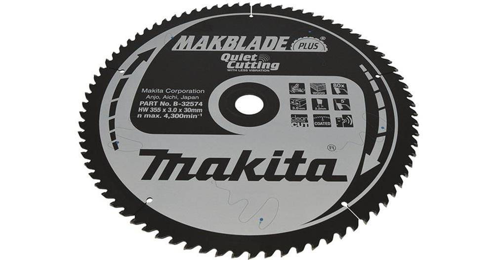 makita Kreissgeblatt B-32574 MAKBLADE+ D.355mm Bohrung 30mm 80 Zhne