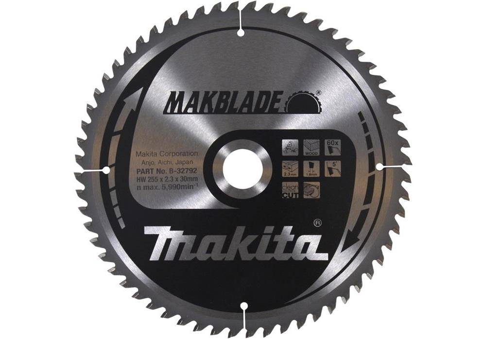Makita Sägeblatt 255x30mm - 60 Zähne Holz B-32792