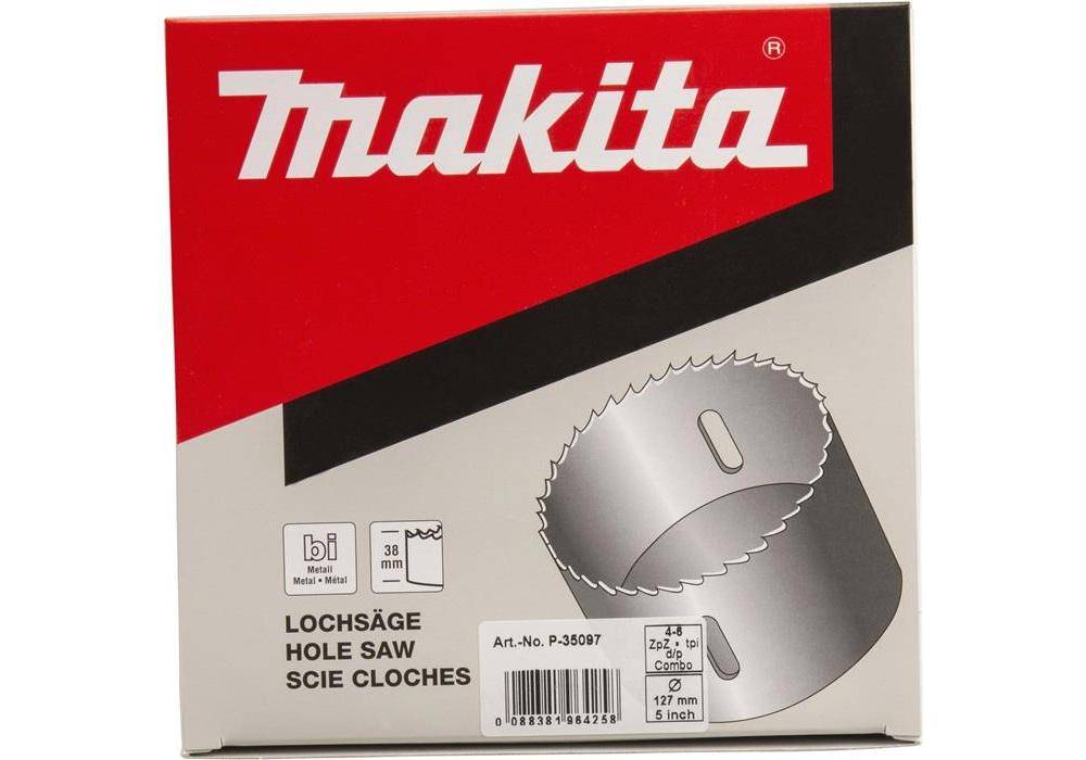makita Lochsäge P-35097 D.127mm Bohr-T.38mm