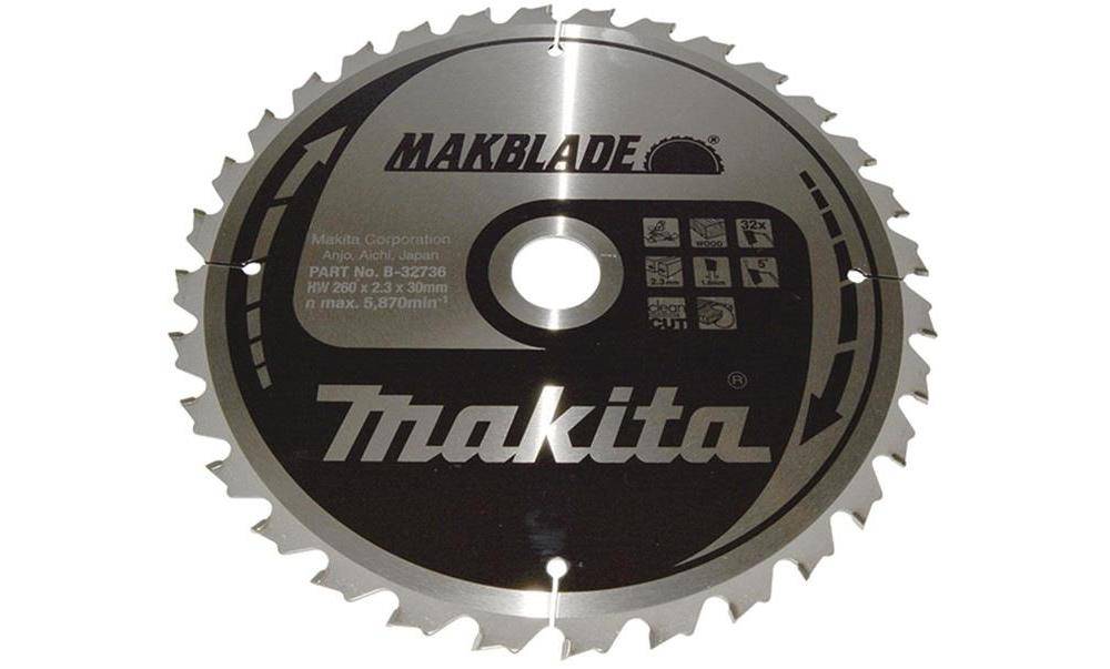 makita Kreissgeblatt B-32736 MAKBLADE D.260mm Bohrung 30mm 32 Zhne