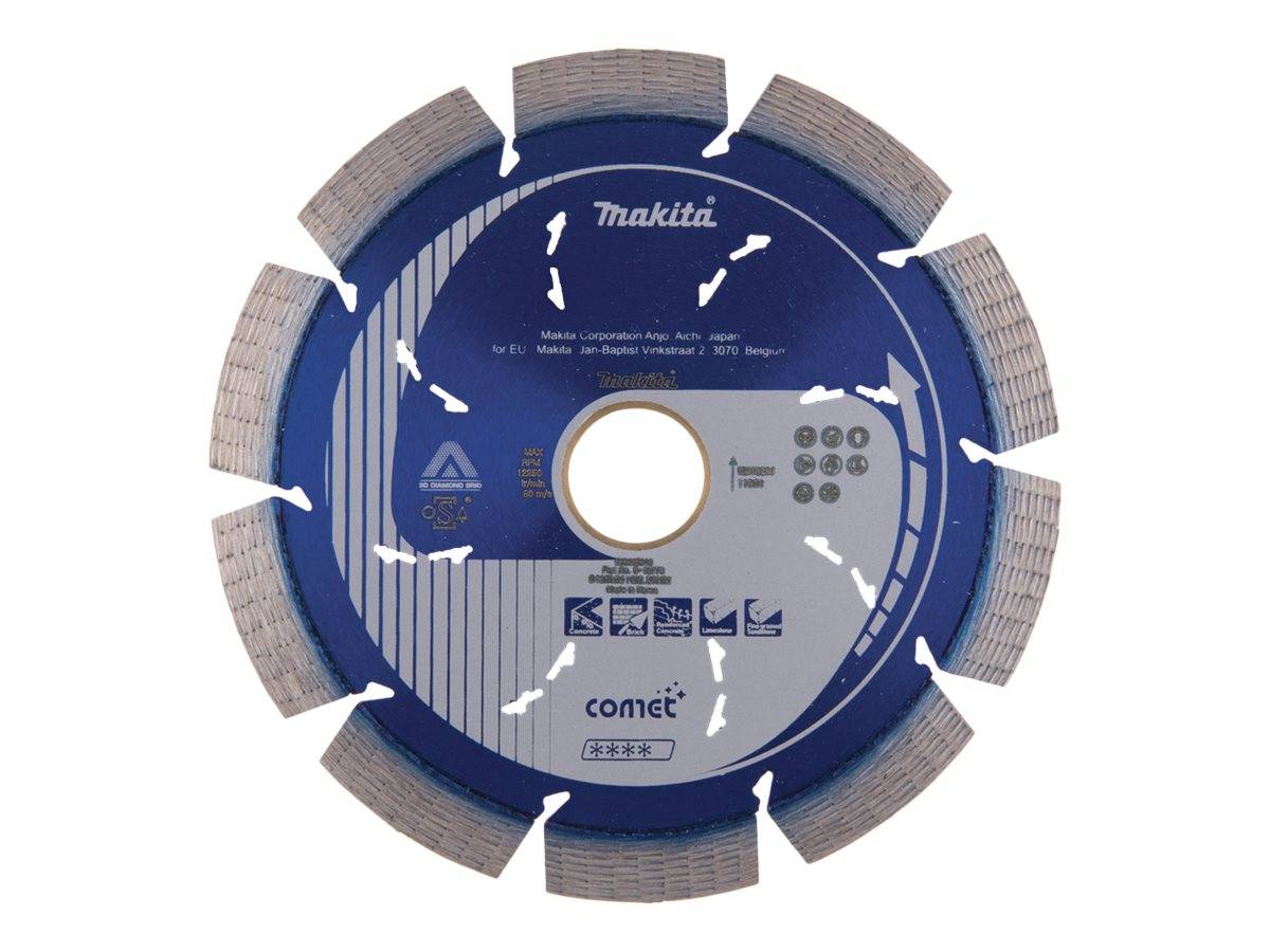 Makita Comet - Diamant-Schneidscheibe - für Beton, Kalkstein, Stahlbeton, Ziegelsteine