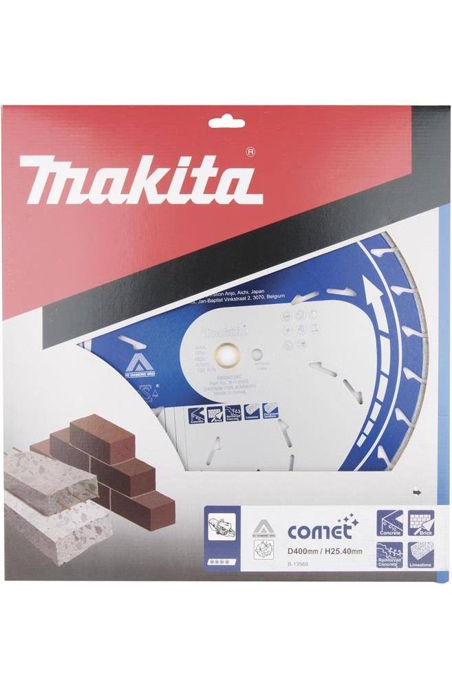 makita Diamantscheibe B-13568 D.400mm Bohrung 25,4mm COMET 10 mm