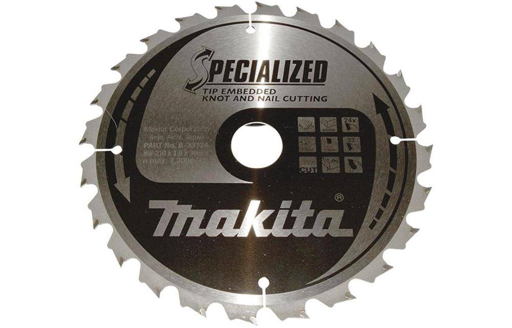 makita Kreissgeblatt B-33124 SPECIALIZED D.210mm Bohrung 30mm 24 Zhne