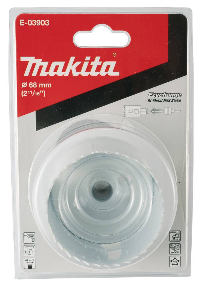 Makita BiM holesaw, 68 mm, Ezychange 69 mm • Ezychange