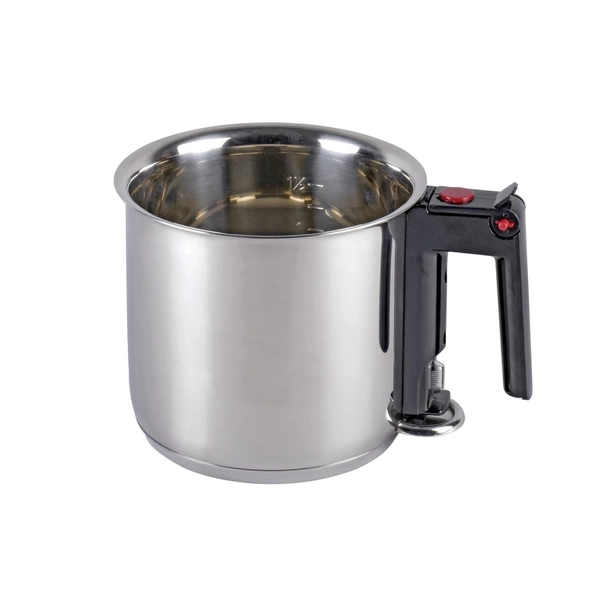 ELO 99414 "Meine Küche" Simmertopf / Milchtopf aus Edelstahl mit Sichtfenster 1,5 Liter Ø 16cm, silber ELO 99414 "Meine Küche" Simmertopf / Milchtopf aus Edelstahl mit Sichtfenster 1,5 Liter Ø 16cm, silber
