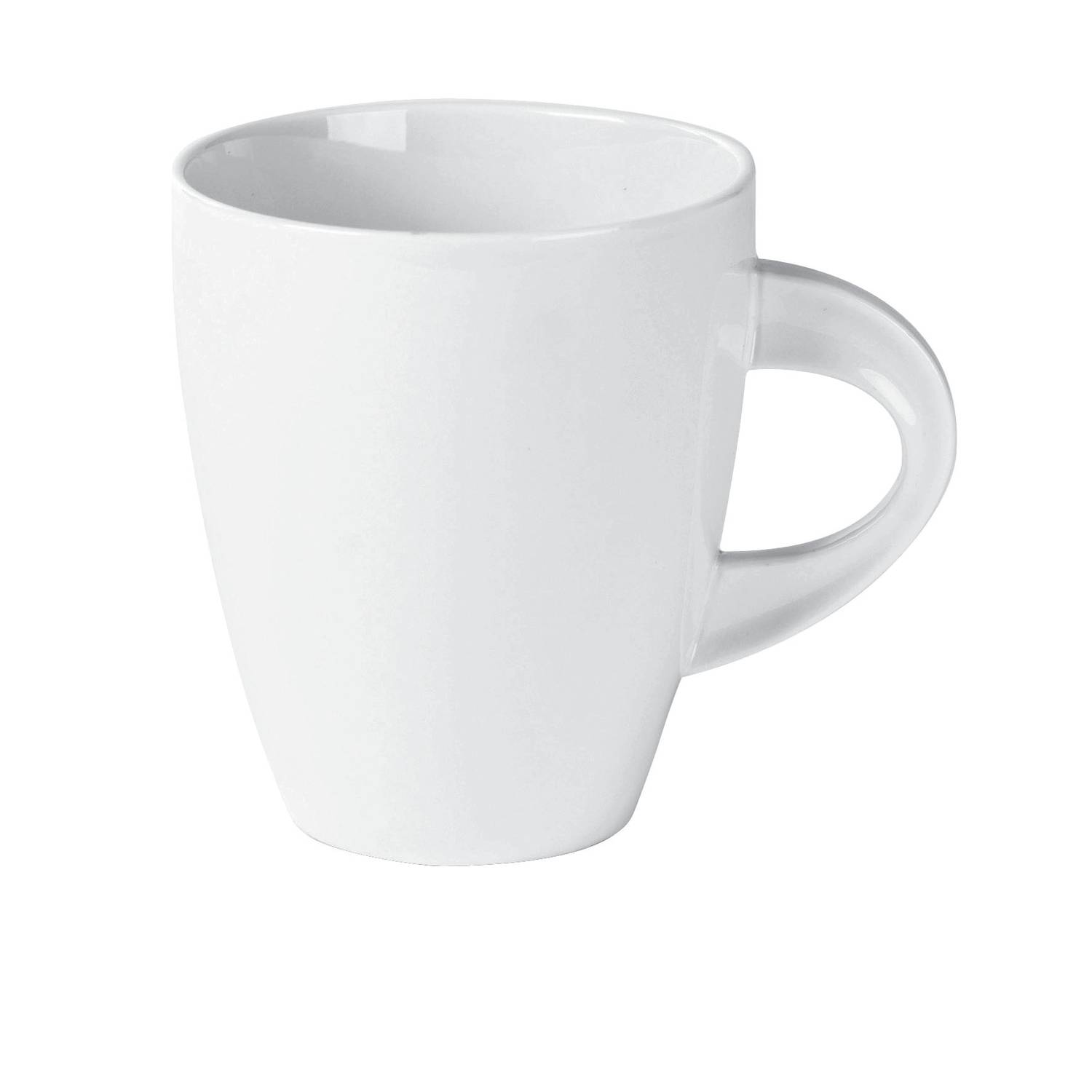 Mäser 922223 La Musica Kaffeebecher, Porzellan, 350 ml, elfenbein (6er Pack)