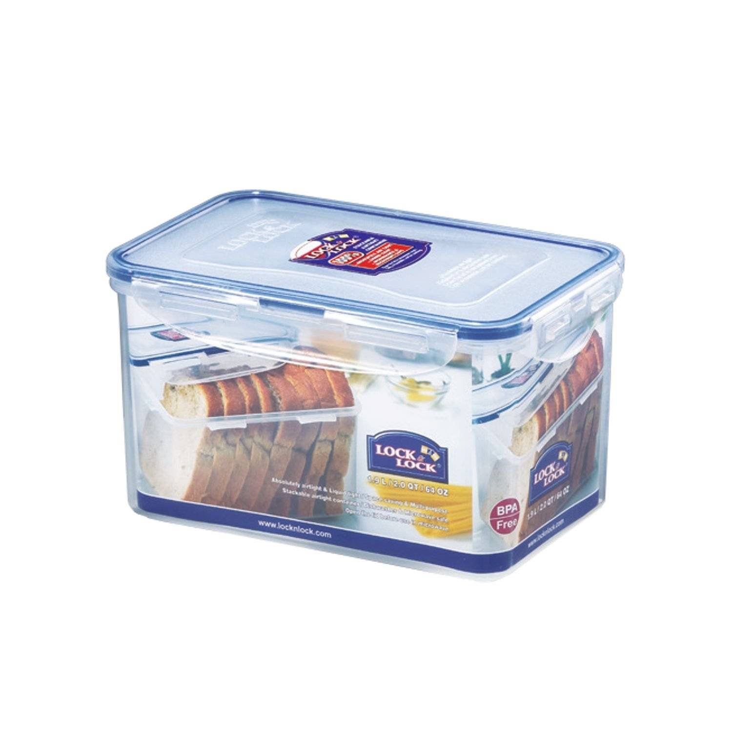 Lock & Lock Classic Vorratsdose, 1900 ml, transparent