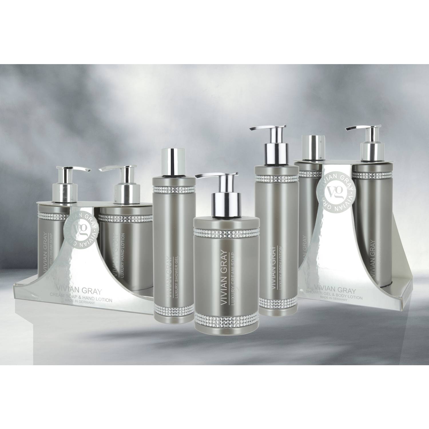 VIVIAN GRAY 3320 Duschgel Crystals, grüner Tee mit Zitrusnoten, grüner Tee mit Zitrusnoten, grau (250 ml)