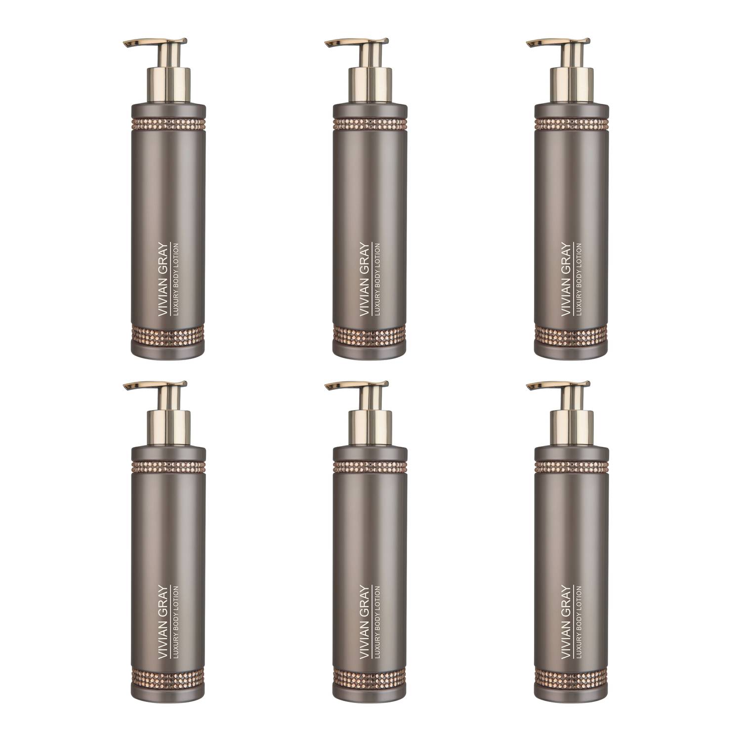 VIVIAN GRAY 4162 Crystals Body Lotion, braun (6er Pack)