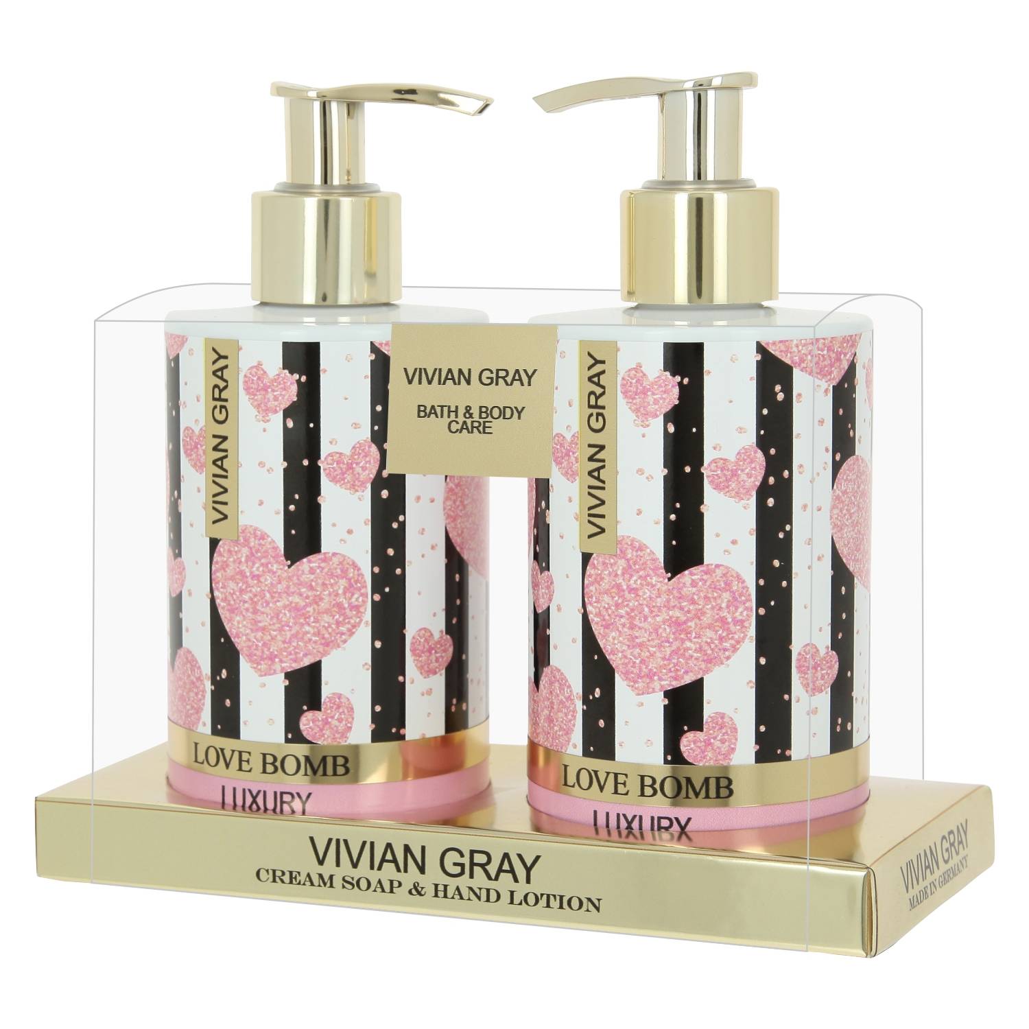VIVIAN GRAY 1052 Handpflegeset Love Bomb Luxury, pink/gold (500 ml)