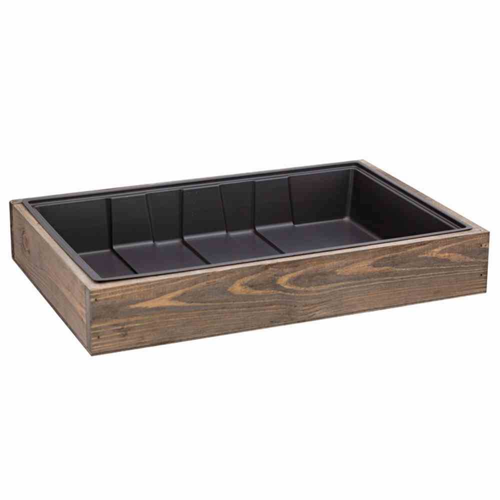 Siena Garden 111-21 Anzuchtvollholzkiste 24er Topfplatte, 35x24x6 cm, grau/braun