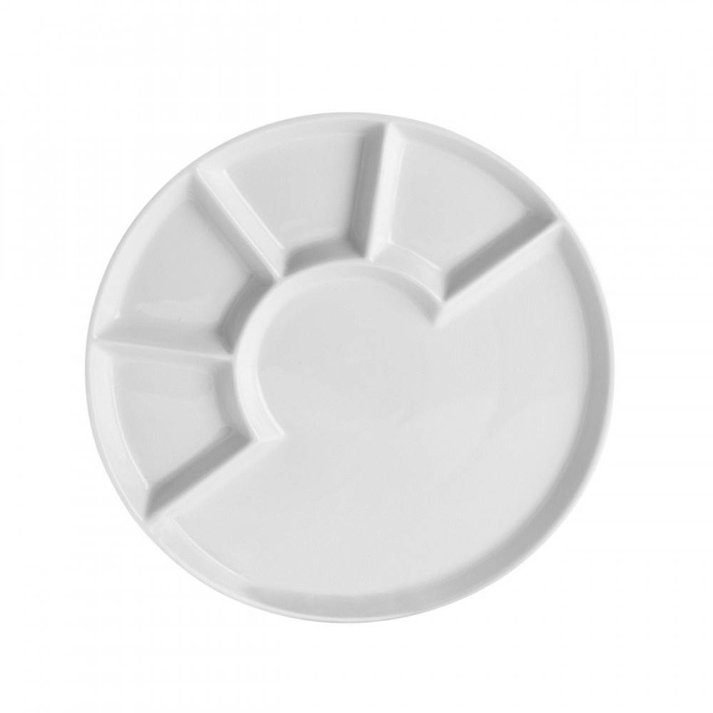 Mäser 925600 Fondueteller Ø 24cm, weiß (4er Pack)