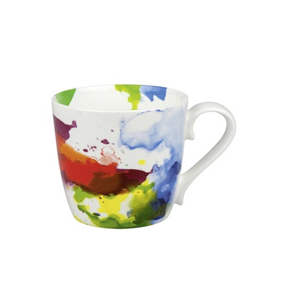 Könitz 1120571694 Kaffeebecher On Colour Flow Porzellan, 415 ml, bunt