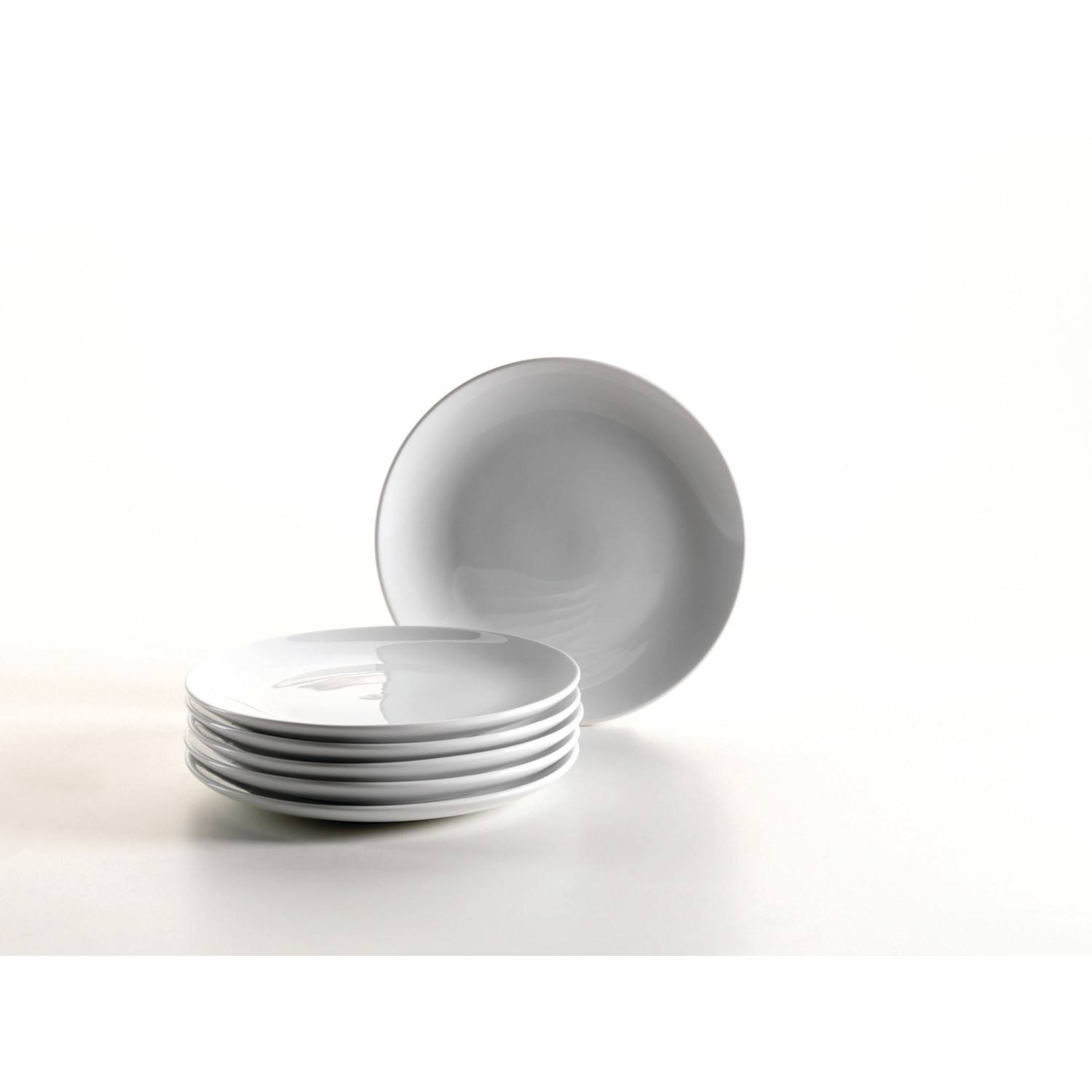 Mäser 924231 COLOMBIA Dessertteller Ø 19cm, weiß (6er Pack)