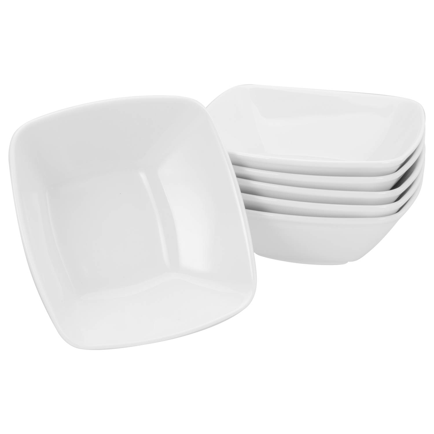 CreaTable 12331 Müslischale / Dessertschüssel Victoria, weiß (1 Set, 6-teilig)