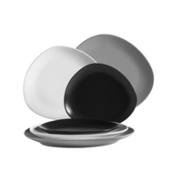 Mäser 931240 Glendale Tellerset, schwarz/weiß/grau, 6-teilig (1 Set) Mäser 931240 Glendale Tellerset, schwarz/weiß/grau, 6-teilig (1 Set)