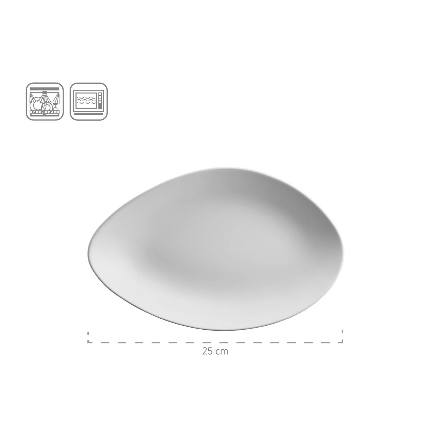 Mäser 931241 Glendale Beilagenschalen Tellerset tief, schwarz/weiß/grau, 4-teilig (1 Set)