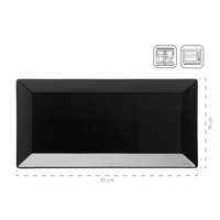 Mäser 931364 Manhattan City Servierschale, Platten Set, matt, schwarz, 4-teilig (1 Set) Mäser 931364 Manhattan City Servierschale, Platten Set, matt, schwarz, 4-teilig (1 Set)