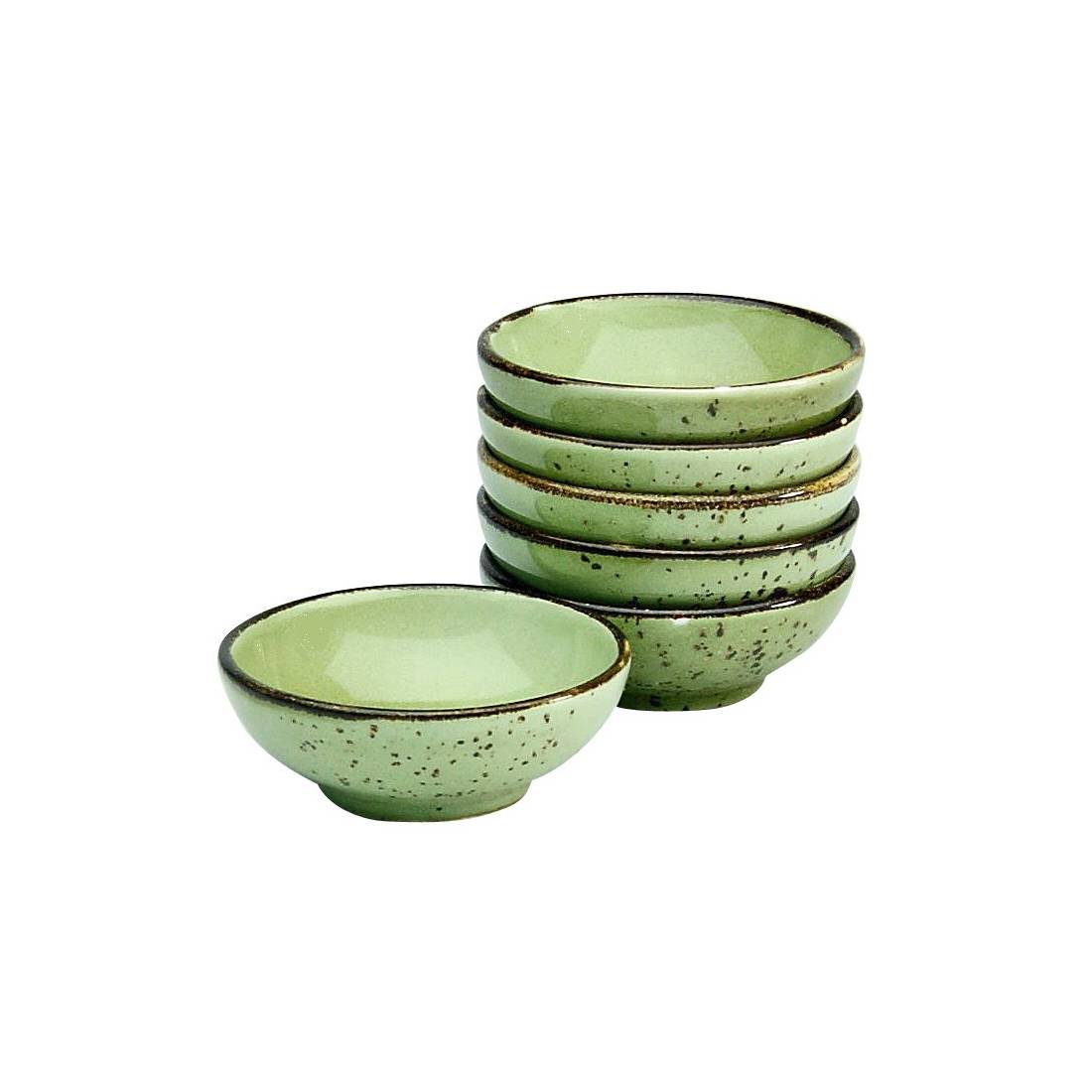 CreaTable 22082 Nature Collection Sojaschale 8 cm, grün (6er Pack)