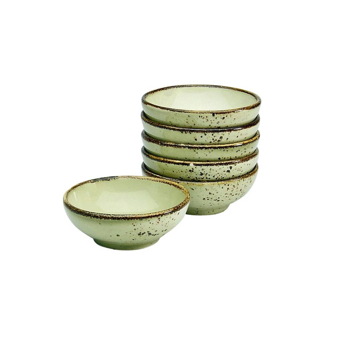 CreaTable 22085 Nature Collection Sojaschale 8 cm, earth (6er Pack)