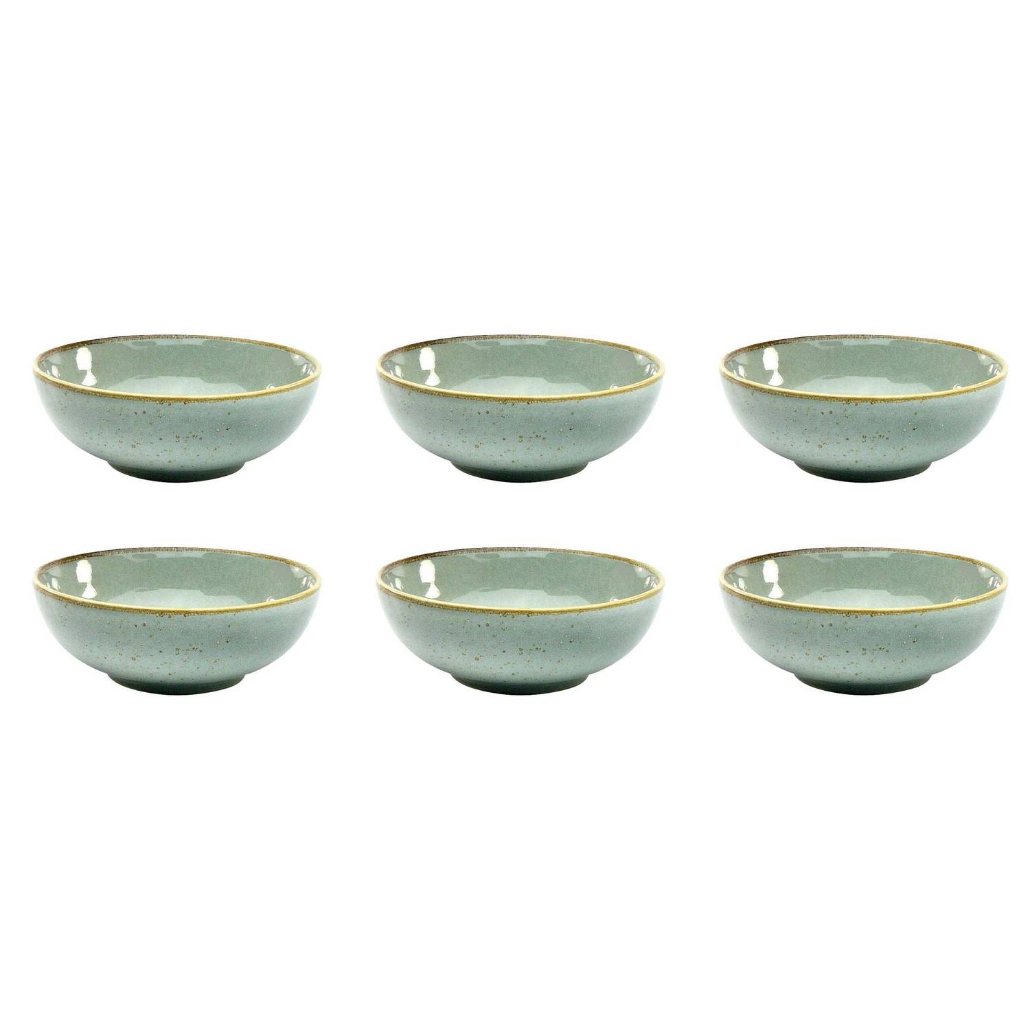 CreaTable 22049 Nature Collection Mehrzweckschale Ø 16,5 cm, 527 ml, stone (6er Pack)