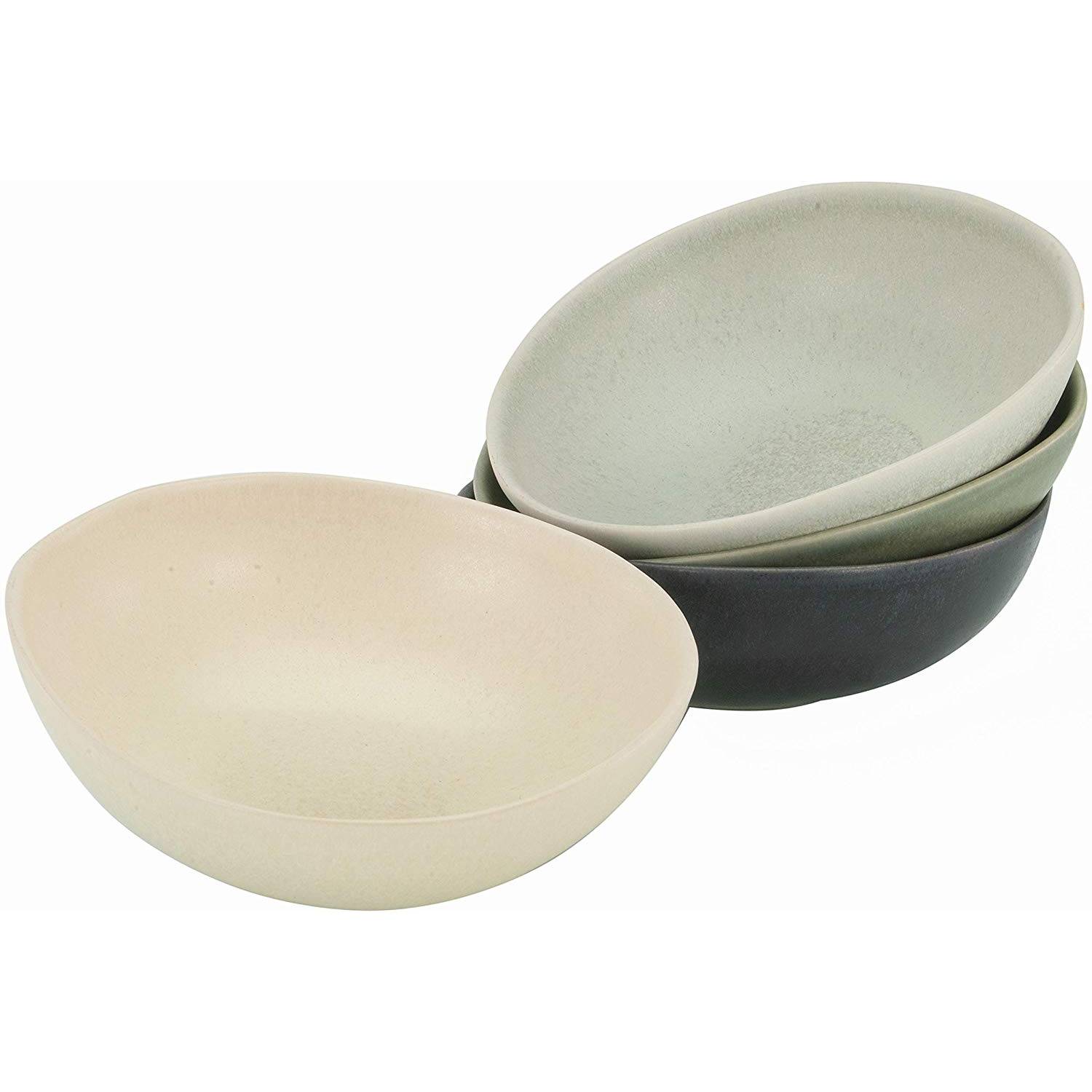 CreaTable 22141 Pietra Mehrzweckschale, mehrfarbig, 4-teilig (4er Pack)