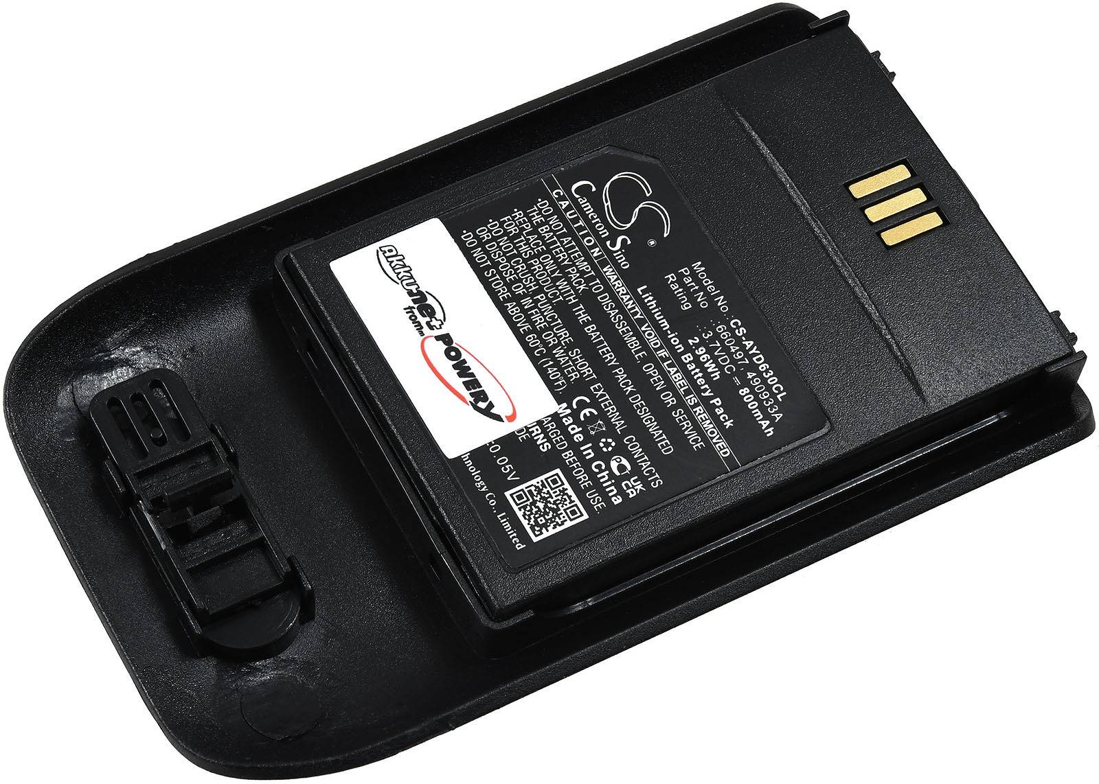 Powery Akku für Schnurlos-Telefon Ascom D63, 3,7V, Li-Ion