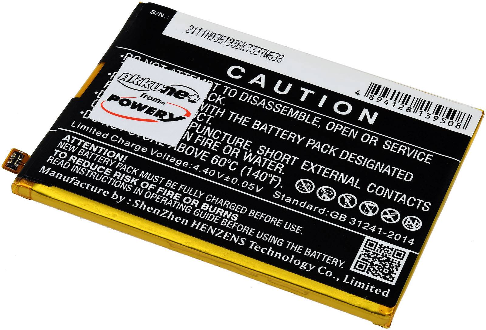 Powery Akku kompatibel mit Asus Typ C11P1707, 3,85V, Li-Polymer
