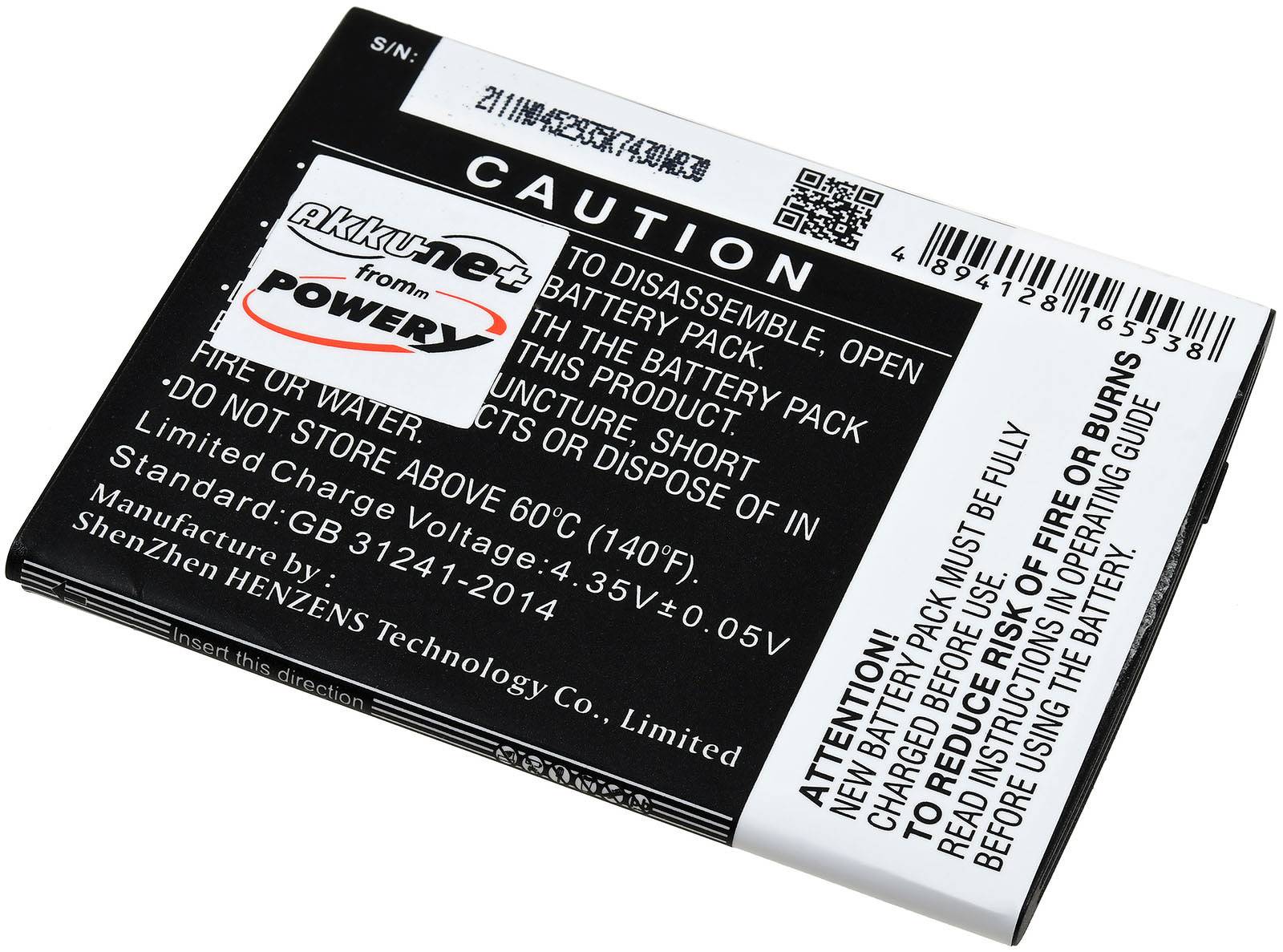 Powery Akku kompatibel mit Emporia Typ AK-S2, 3,8V, Li-Polymer