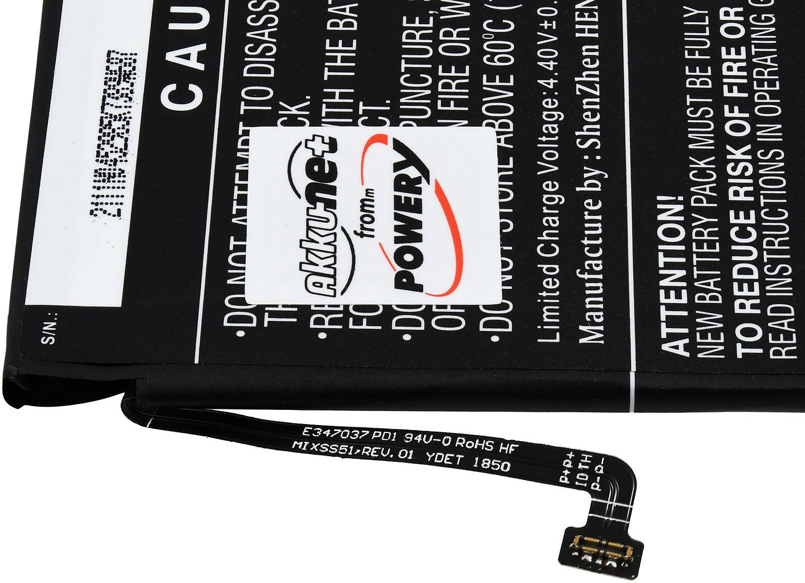 Powery Akku für Handy, Smartphone Xiaomi MZB7263IN, 3,85V, Li-Polymer