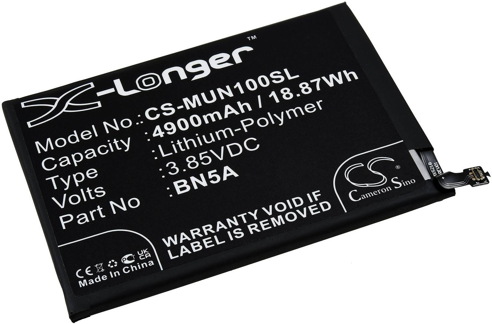 Powery Akku für Handy, Smartphone Xiaomi M2103K19G, 3,85V, Li-Polymer
