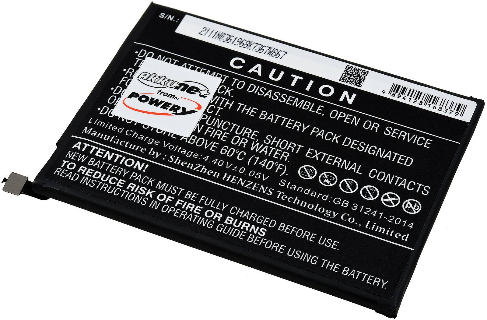 Powery Akku für Handy, Smartphone Xiaomi M2103K19G, 3,85V, Li-Polymer