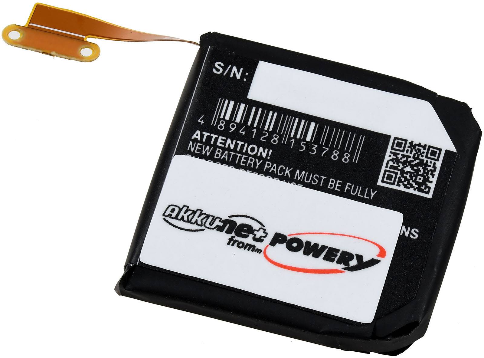 Powery Akku passend für SmartWatch Samsung Gear S2, 3,7V, Li-Polymer