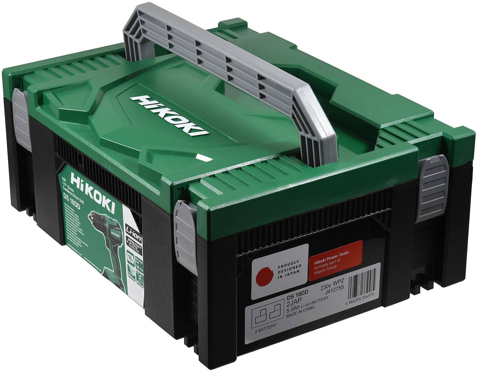 HiKOKi Hit-System Case Transportkoffer HSC II, Grün/Schwarz