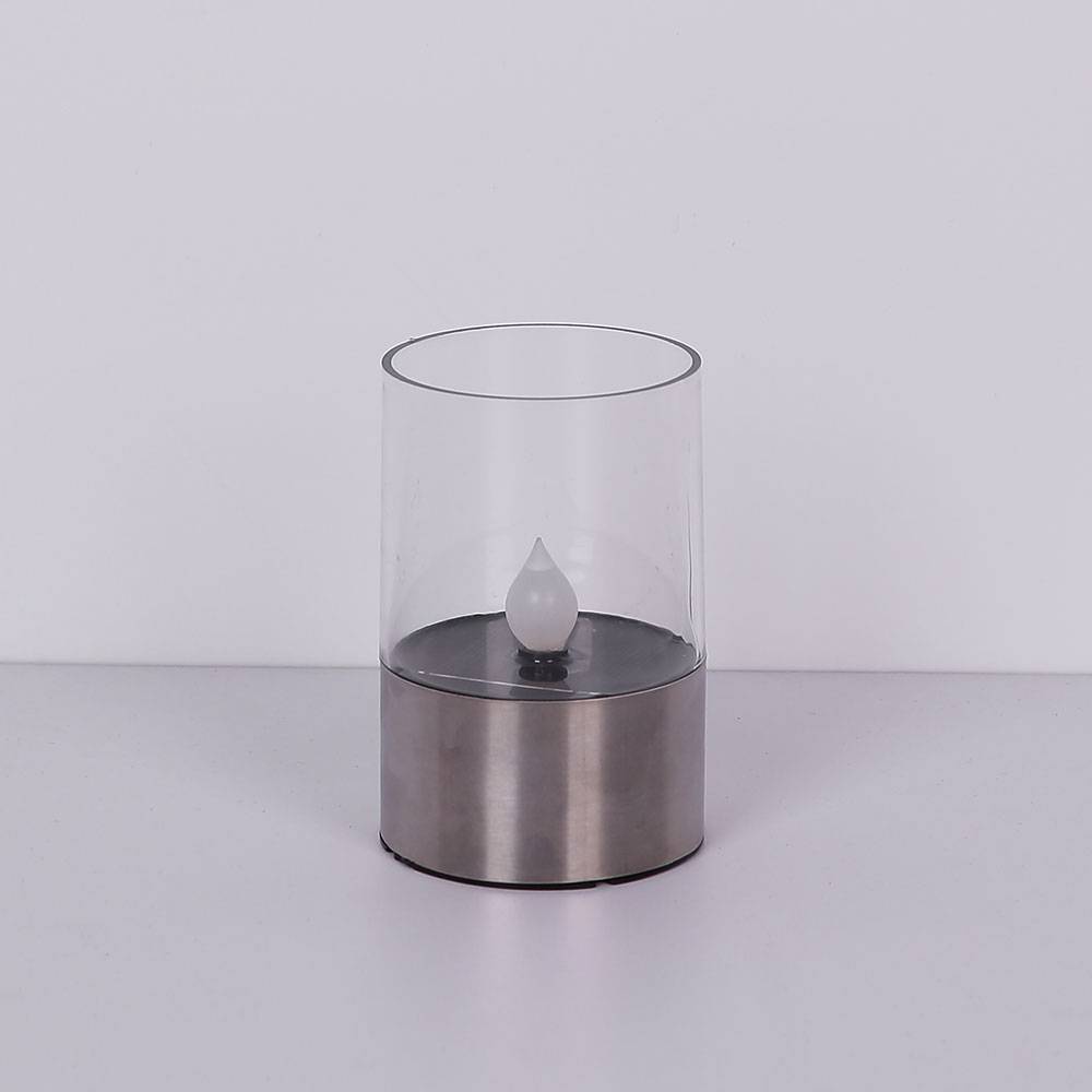 Teelichter Solar Outdoor LED Gartendeko Tischleuchte Solarkerzen Außen flackernd, Feuereffekt, 1800K warmweiß, DxH 7,5x11 cm