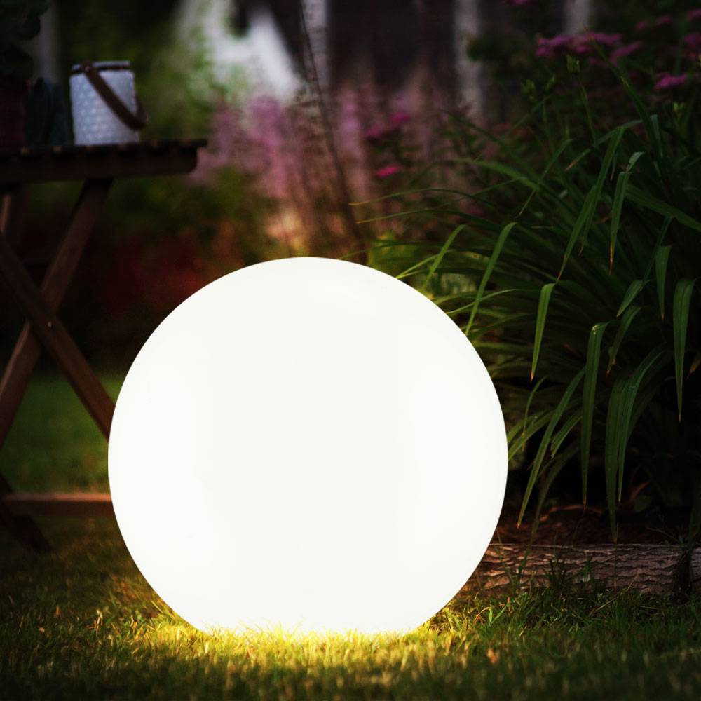 Solarleuchte Kugel Garten LED Gartendeko Solarkugel für Außen 20 cm Kugelleuchte Solar, Leuchtdauer ca. 6-8 Stunden, H 62 cm, 2er Set