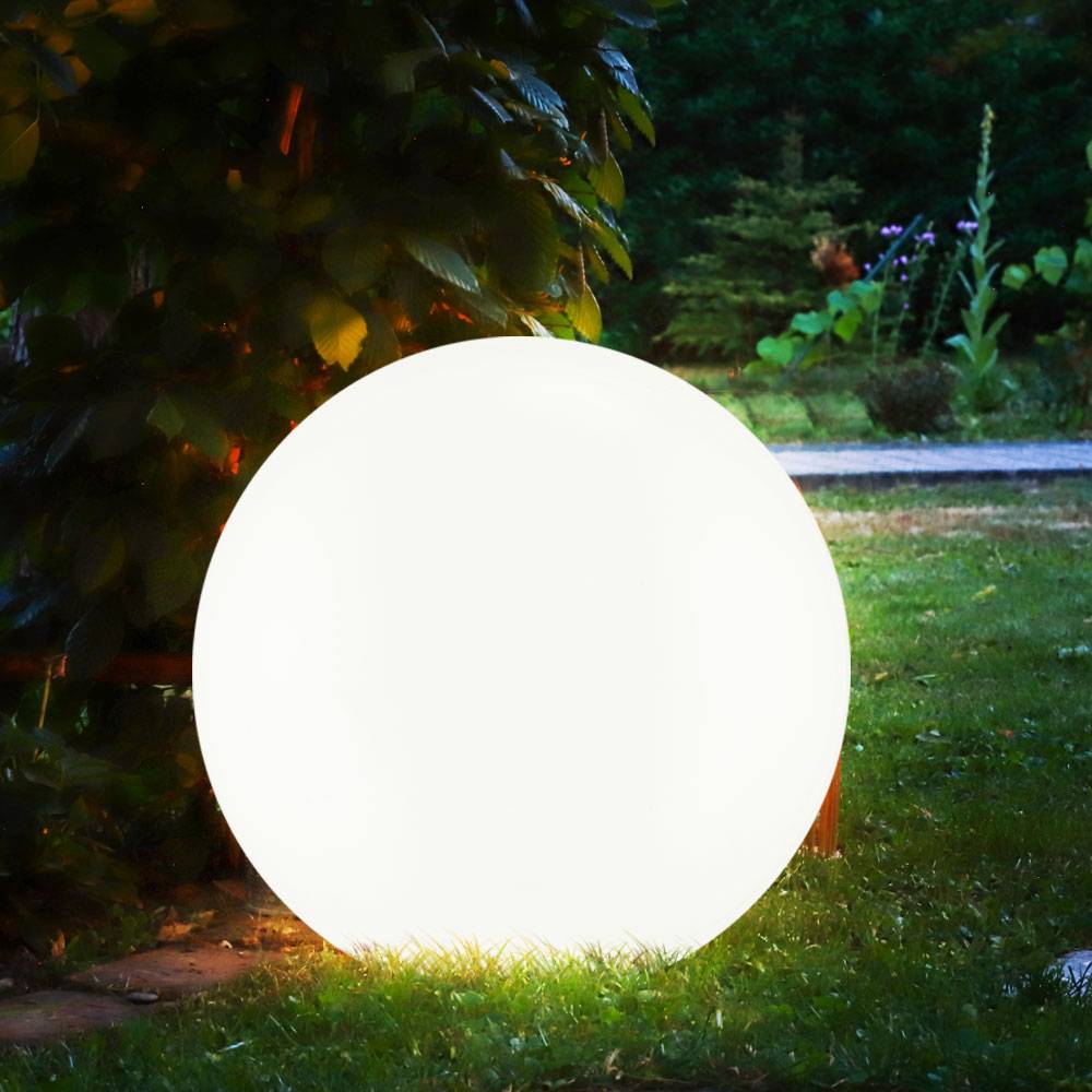Solarleuchte Kugel Garten LED Gartendeko Solarkugel für Außen 20 cm Kugelleuchte Solar, Leuchtdauer ca. 6-8 Stunden, H 62 cm