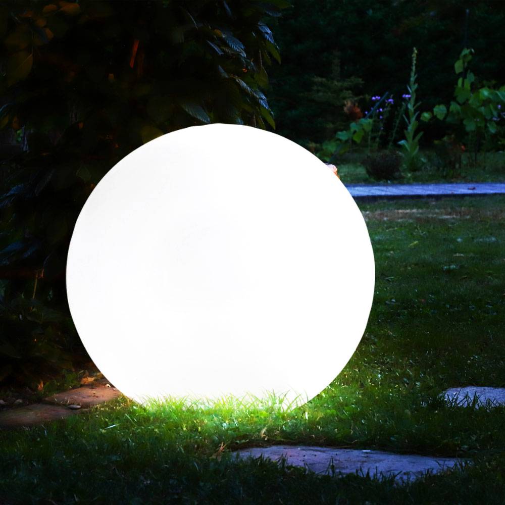 Solarleuchte Kugel Garten Kugelleuchte Solar LED Gartendeko Solarkugel für Außen 25 cm, mit Erdspieß und Balkonhalter, Leuchtdauer ca. 6-8 Stunden