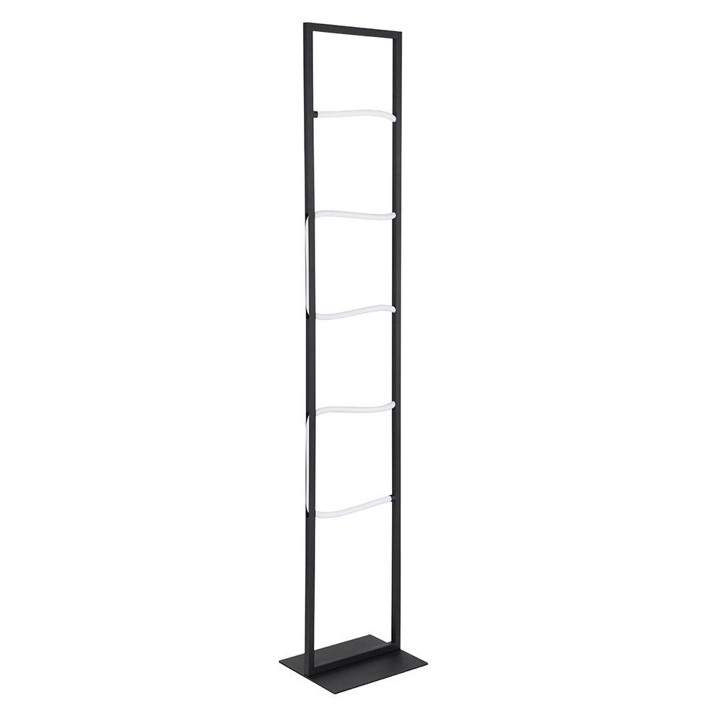 LED Stehleuchte Stehlampe Wohnzimmerleuchte Bürolampe Schlafzimmerleuchte, Metall schwarz Aluminium weiß Kunststoff, 26W 860lm 3000K warmweiß, H 13