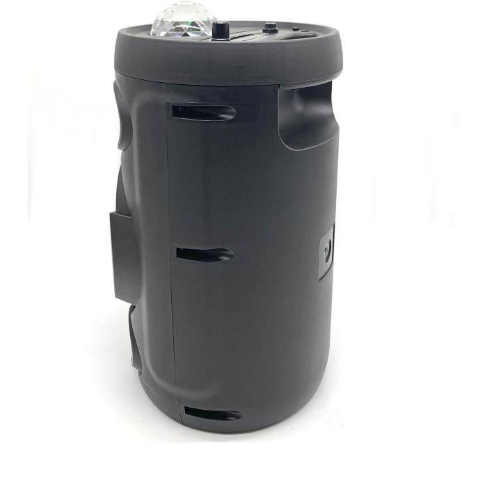 INOVALLEY KA02 BOWL - 400W Bluetooth-Lichtlautsprecher - Karaoke-Funktion - Mehrfarbige LED-Kaleidoskopkugel - USB-Anschluss, Micro-SD