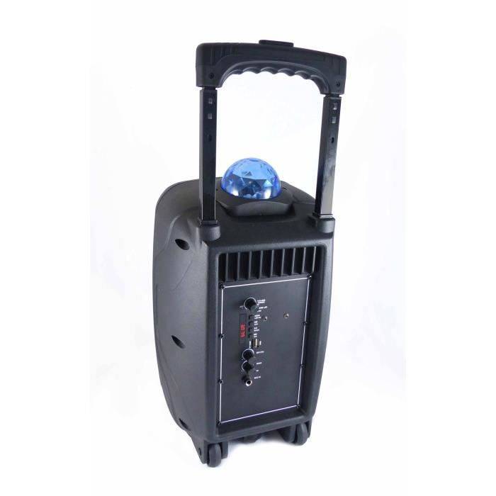 INOVALLEY KA116BOWL - 450W Bluetooth-Lichtlautsprecher - Karaoke-Funktion - Mehrfarbige LED-Kaleidoskopkugel - USB-Anschluss