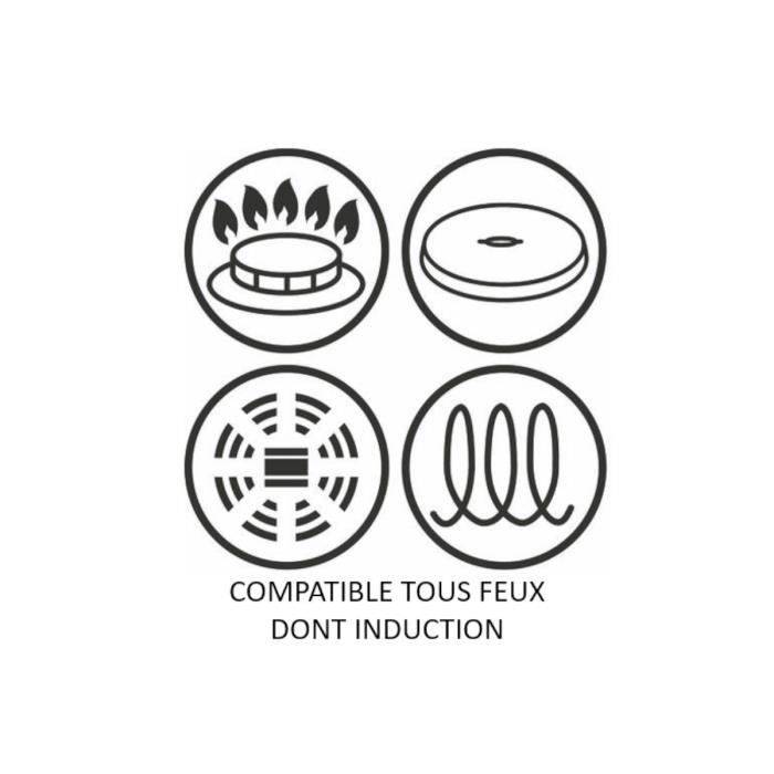 TEFAL G2550102 19 cm UNBEGRENZTE Pfanne - Alle Kochfelder einschließlich Induktion - Schwarz