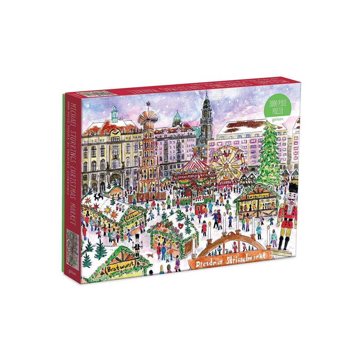 66763 - Michael Storrings Christmas Market - Puzzle, 1000 Teile
