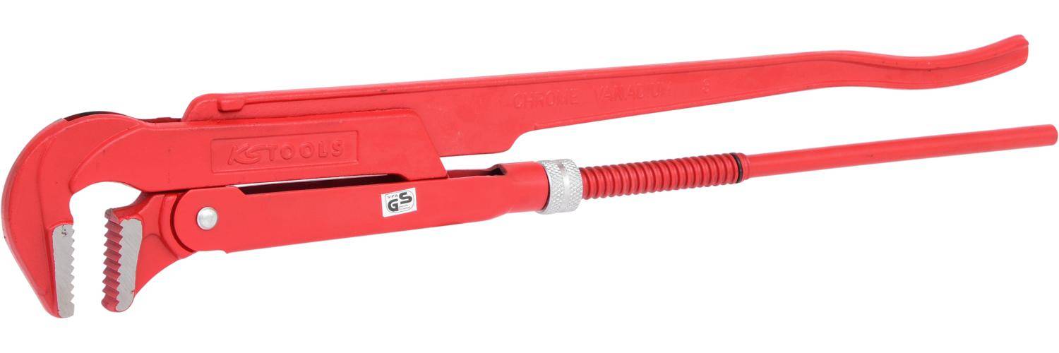 KS TOOLS Eckrohrzange, 90 gewinkelt, 3"