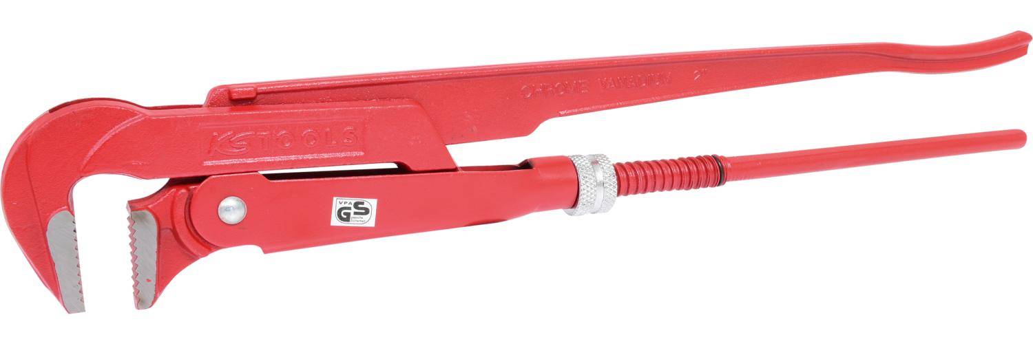 KS TOOLS Eckrohrzange, 90 gewinkelt, 2"
