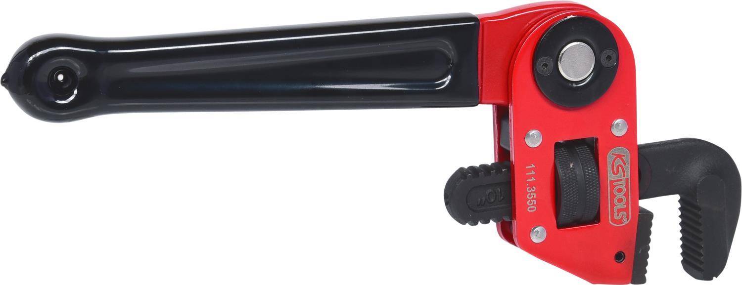 KS TOOLS Einhand-Rohrzange 1.1/2'' mit verstellbarem Kopf (111.3550)