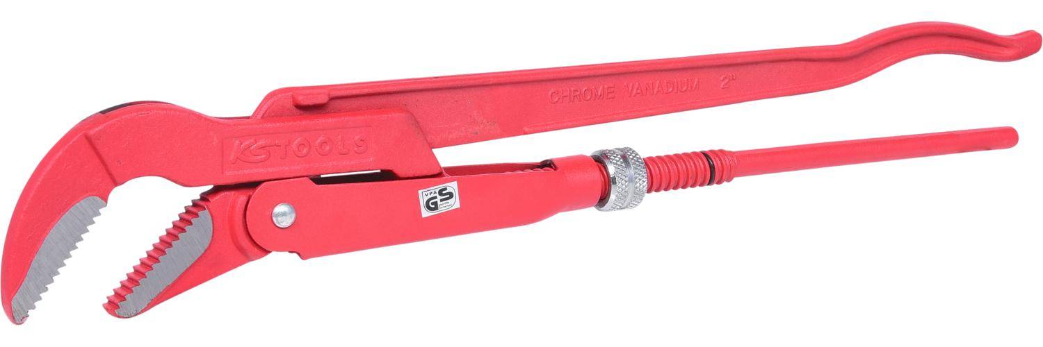 KS TOOLS Eckrohrzange, 45 gewinkelt, 2"