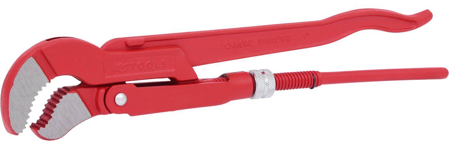 KS TOOLS 45 gewinkelte Eckrohrzange, 1"