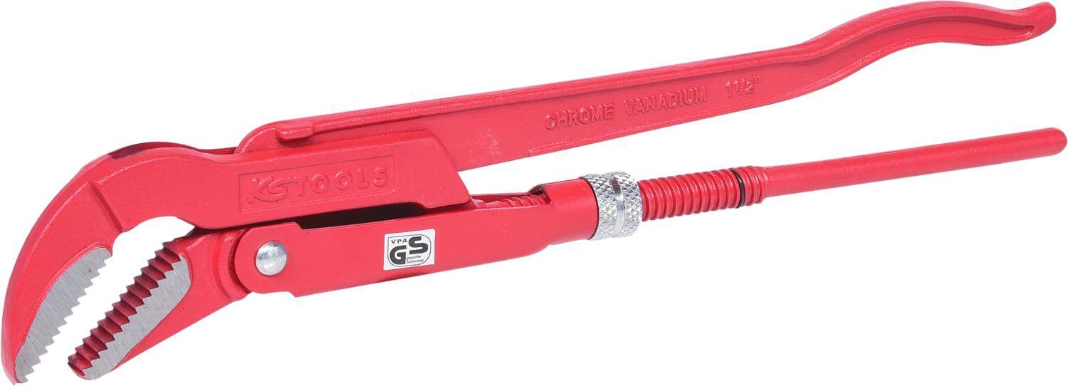 KS TOOLS Eckrohrzange, 45 gewinkelt, 1.1/2"